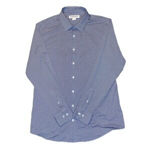 Mizzen+Main Performance Menswear Button Up Shirt Men's‎ XL Checkered Trim Fit